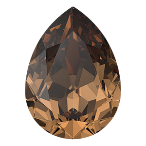 4320 Swarovski Pear Fancy Stones, ReCreated Light Smoked Topaz (1402)