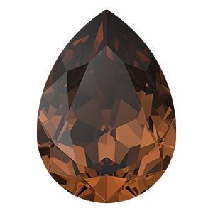 4320 Swarovski Pear Fancy Stones, ReCreated Smoked Topaz (1403)
