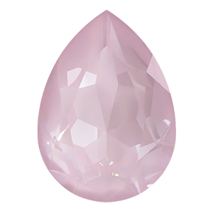4320 Swarovski Pear Fancy Stones, Crystal Soft Rose Ignite (001 L167I)
