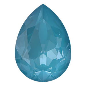 4320 Swarovski Pear Fancy Stones, Crystal Teal Ignite (001 L178I)