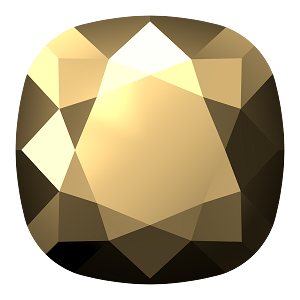 4470 Swarovski Cushion Fancy Stones, Crystal Aurum (001 AUR)