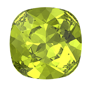 4470 Swarovski Cushion Fancy Stones, Citrus Green (337)