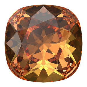 4470 Swarovski Cushion Fancy Stones, Dark Orange (1202)