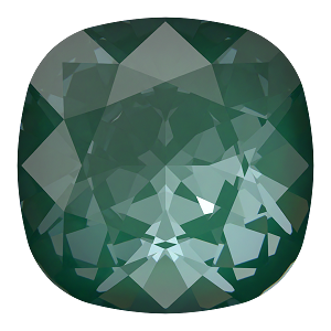 4470 Swarovski Cushion Fancy Stones, Crystal Pine Green Ignite (001 L170I)