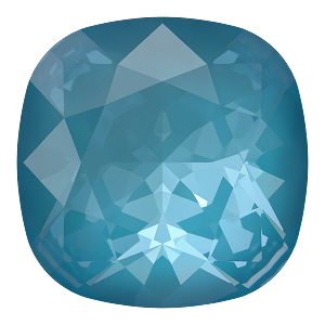 4470 Swarovski Cushion Fancy Stones, Crystal Teal Ignite (001 L178I)