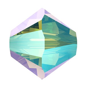 5328 Swarovski Bicone Beads, ReCreated Peridot Shimmer 2x (1408 SHIM2)