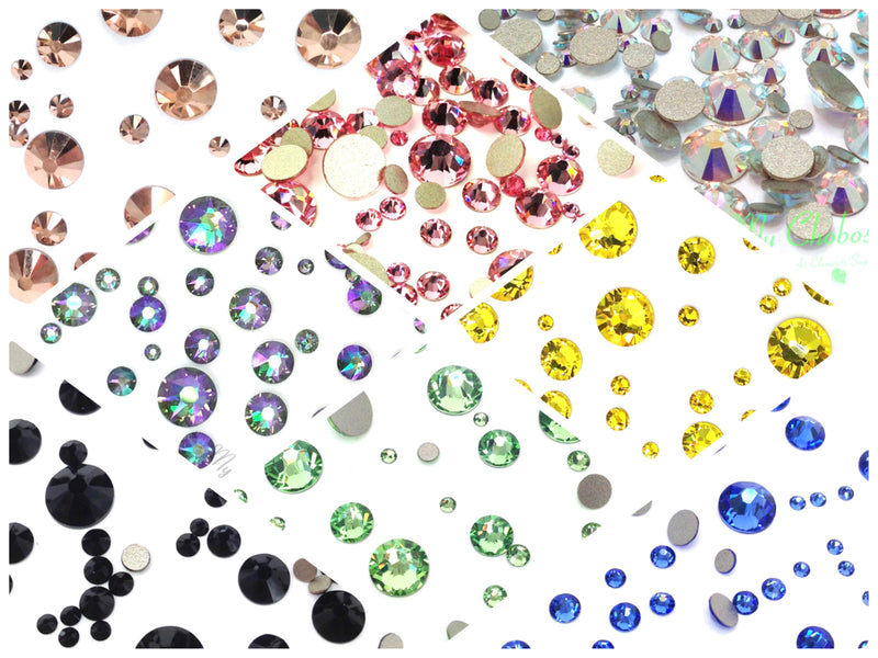 Austrian Crystal Flat Backs - Mixed Collection