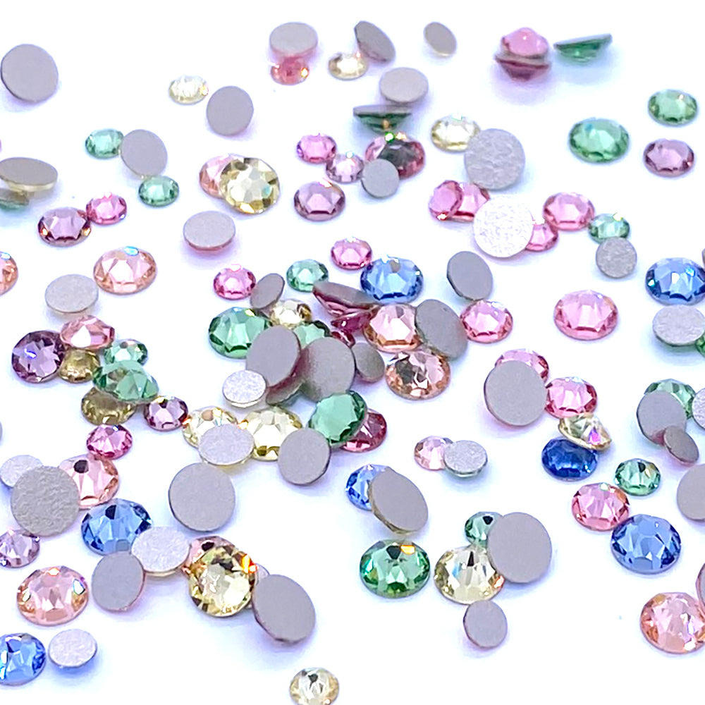 2058 &amp; 2088 Swarovski Flatback No Hotfix Mix Sizes, Baby Pastel Mix