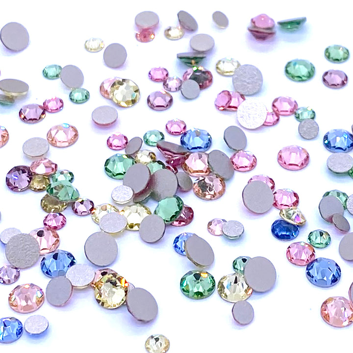 2058 &amp; 2088 Swarovski Flatback No Hotfix Mix Sizes, Baby Pastel Mix