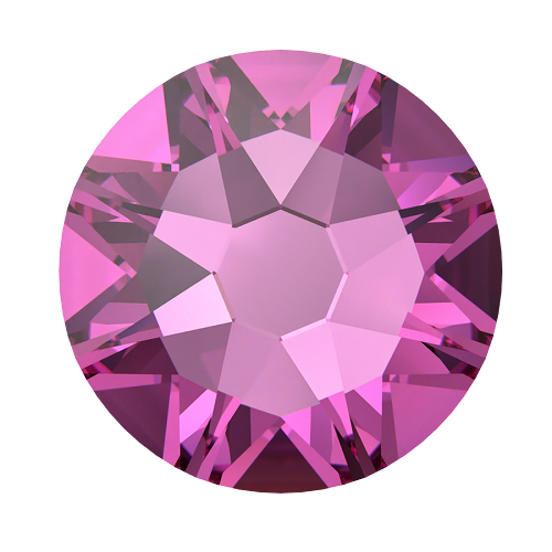 2000, 2058 &amp; 2088 Swarovski Flatback No Hotfix, Dark Rose (1201)