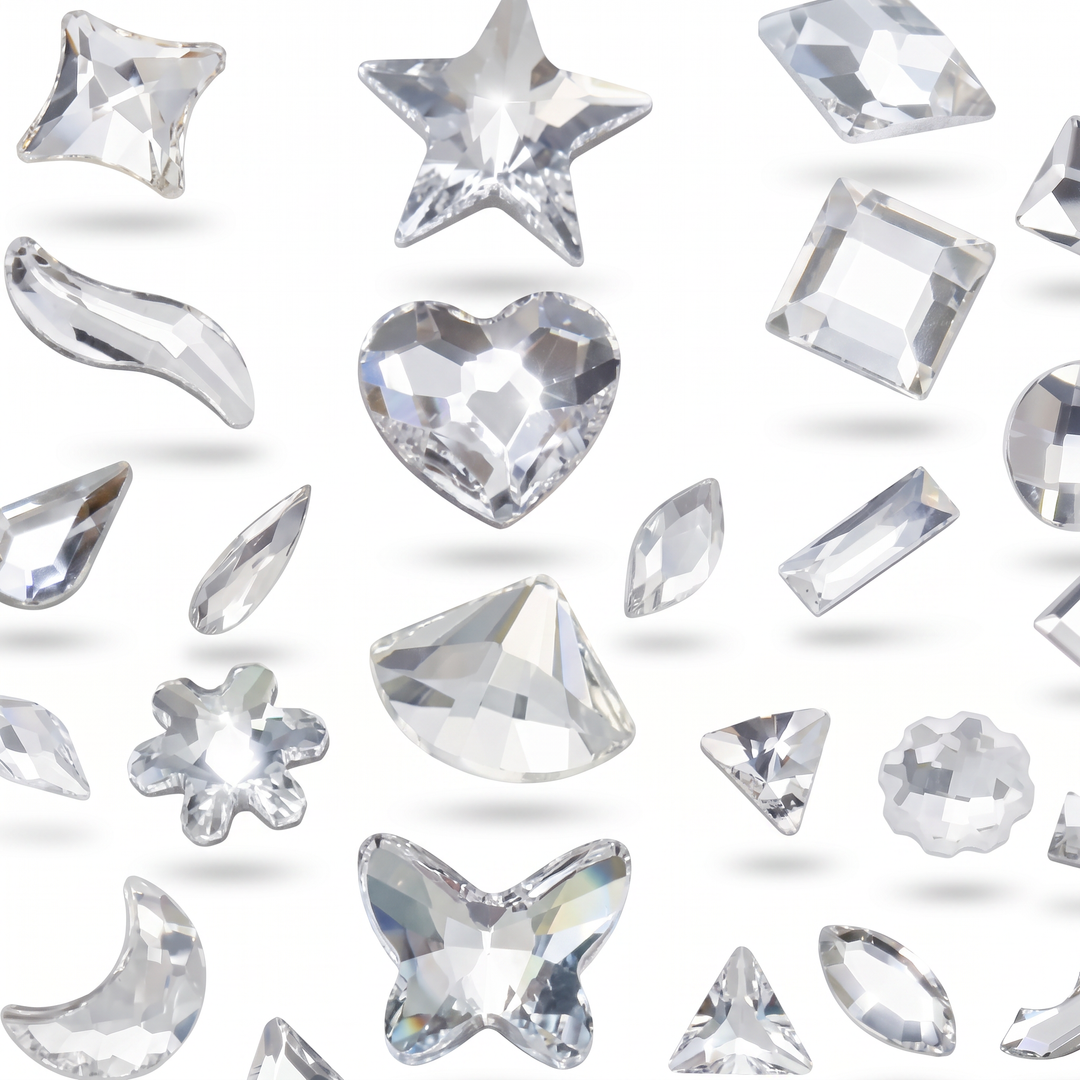 Swarovski Flatback No Hotfix Assorted Mix Shapes, clear Crystal (001)