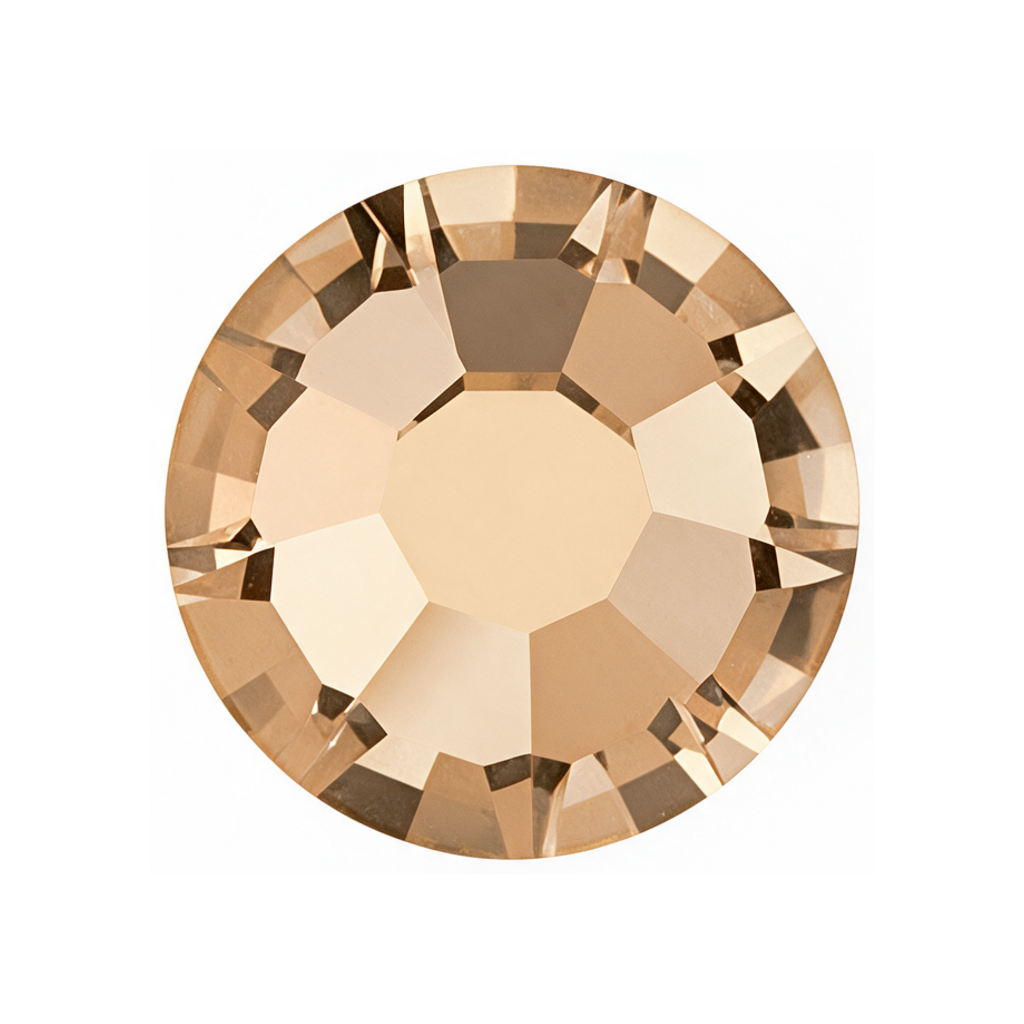 Preciosa Chaton Rose MAXIMA flatback no hotfix rhinestone, Crystal Honey (00030HON)