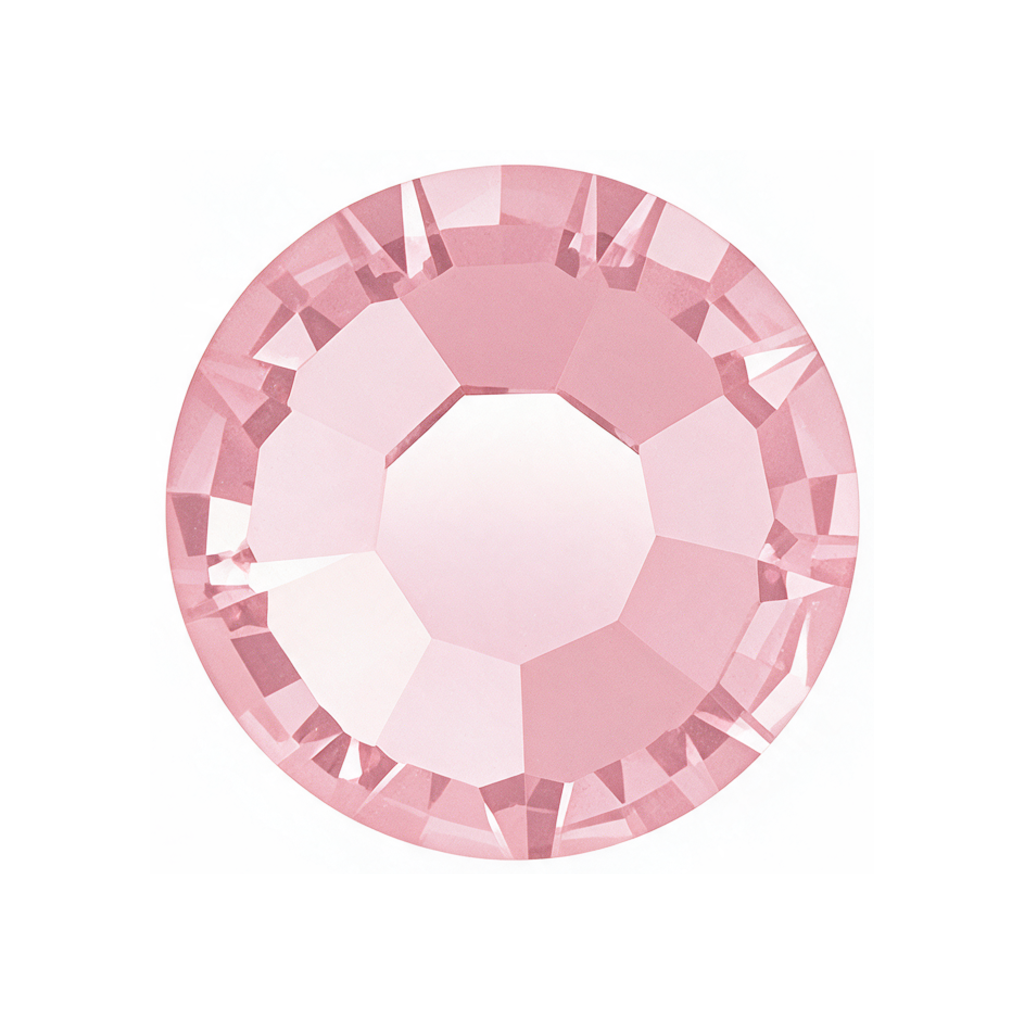 Preciosa Chaton Rose MAXIMA flatback no hotfix rhinestone, Light Rose (70020)