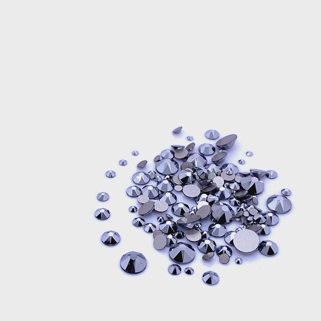 2058 &amp; 2088 Swarovski Flatback No Hotfix Mix Sizes, Crystal Light Chrome (001 LTCH)