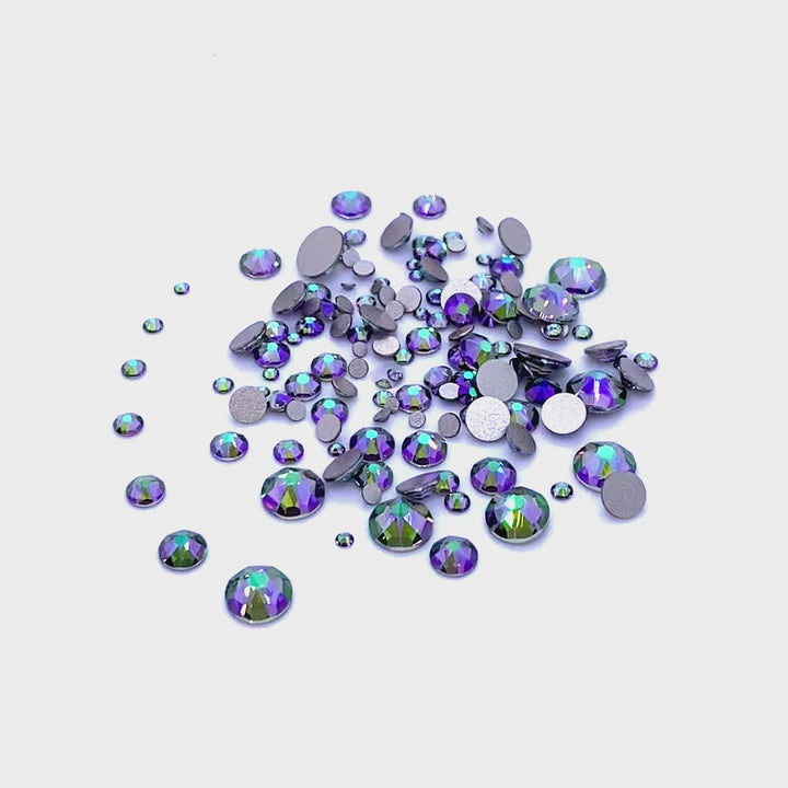 2058 &amp; 2088 Swarovski Flatback No Hotfix Mix Sizes, Crystal Paradise Shine (001 PARSH)