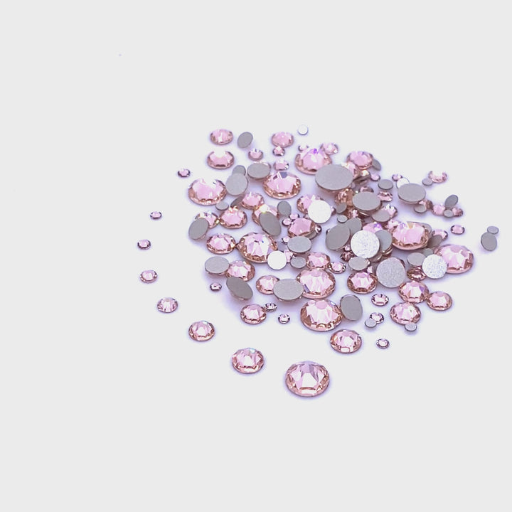 2058 &amp; 2088 Swarovski Flatback No Hotfix Mix Sizes, Light Peach (362)