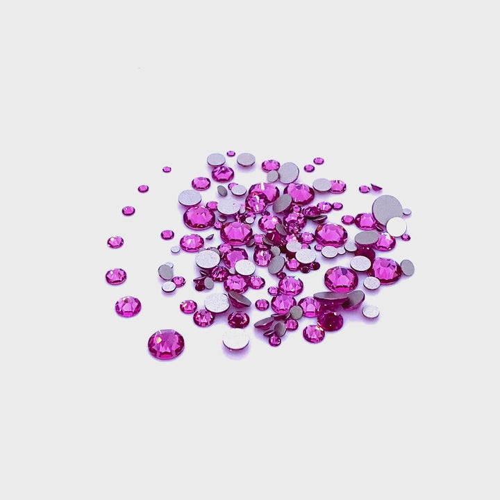 2058 &amp; 2088 Swarovski Flatback No Hotfix Mix Sizes, Rose (209)