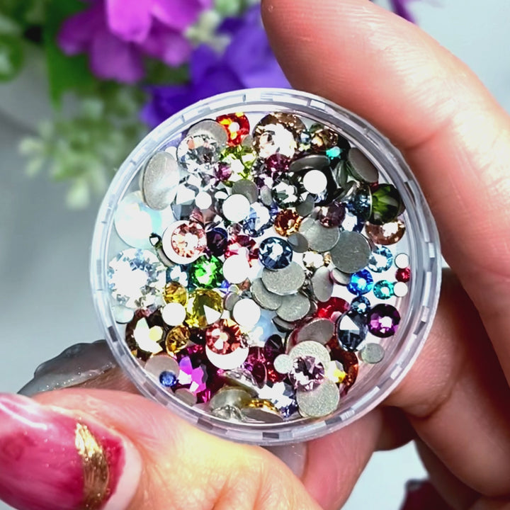 2058 &amp; 2088 Swarovski Flatback No Hotfix Mix Sizes, Mix Color