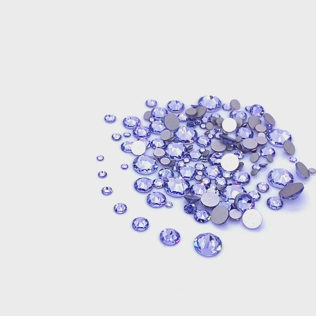 2058 &amp; 2088 Swarovski Flatback No Hotfix Mix Sizes, Provence Lavender (283)