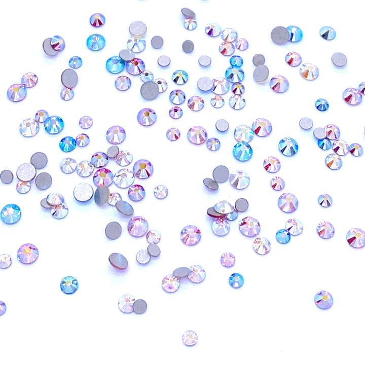 2058 &amp; 2088 Swarovski Flatback No Hotfix Mix Sizes, AB Effect Mix