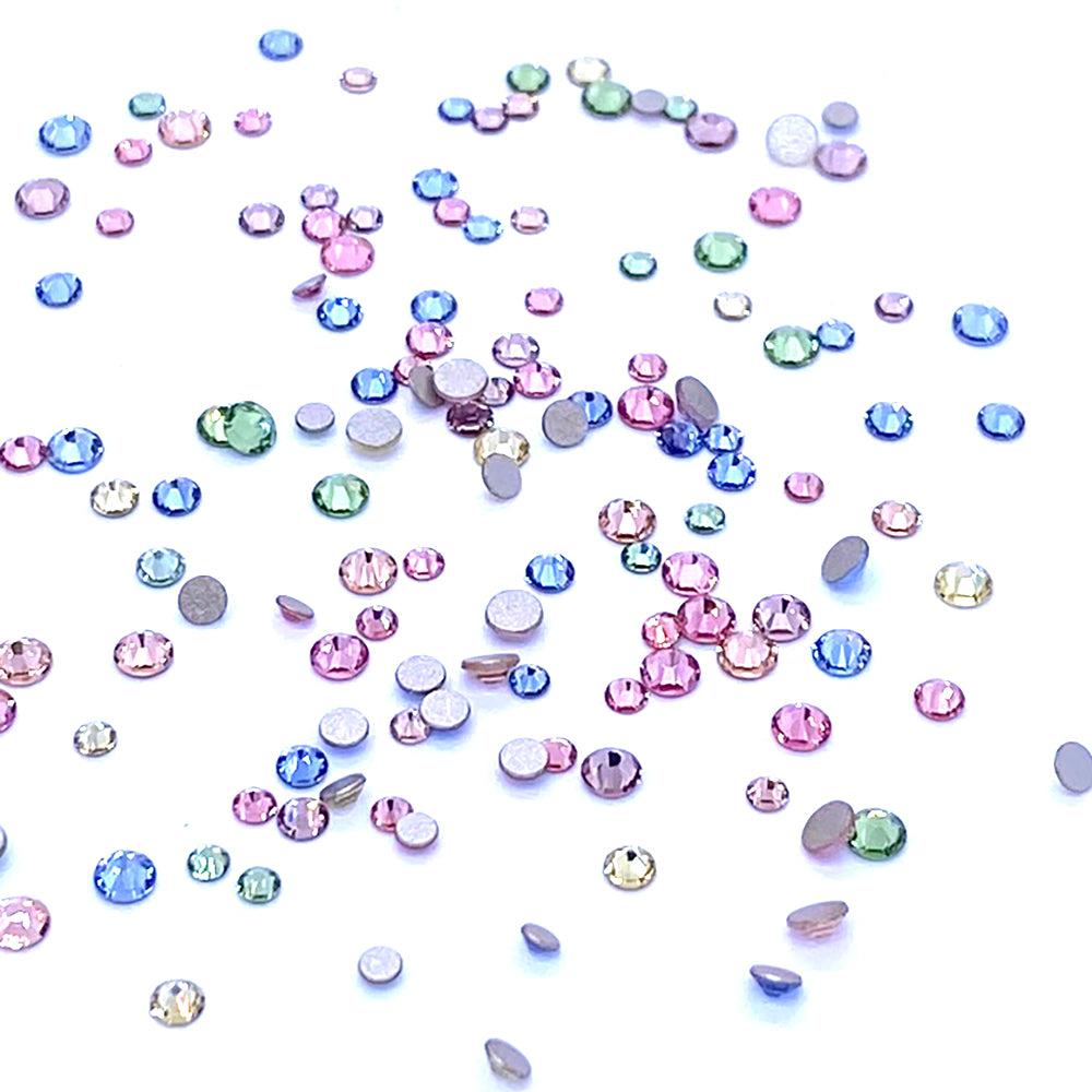 2058 &amp; 2088 Swarovski Flatback No Hotfix Mix Sizes, Baby Pastel Mix