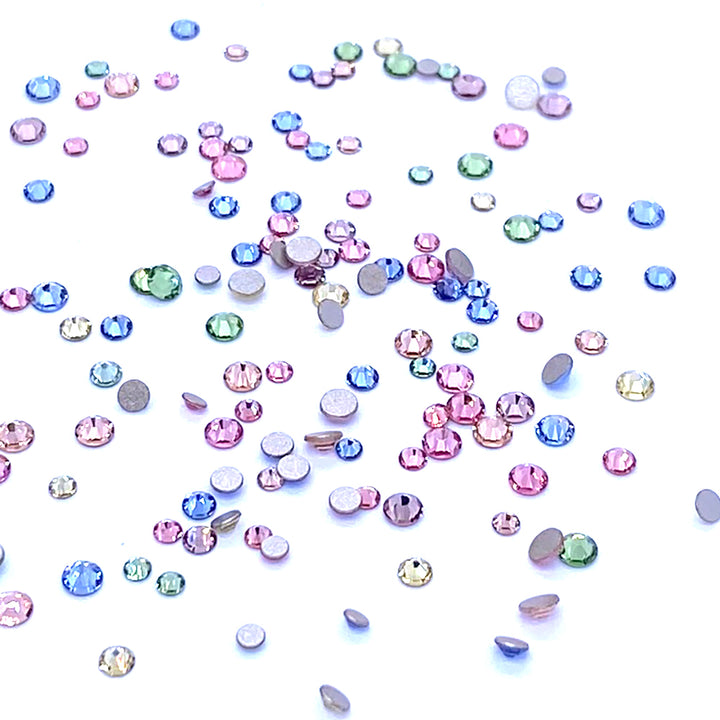 2058 &amp; 2088 Swarovski Flatback No Hotfix Mix Sizes, Baby Pastel Mix