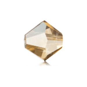Preciosa 451 69 302 Rondelle Bead, Crystal Golden Flare 2x (00030 23800 GlF 2x)