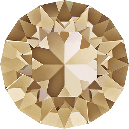 1028 &amp; 1088 Swarovski Pointed Back Chaton Round Stones, Crystal Golden Shadow (001 GSHA)