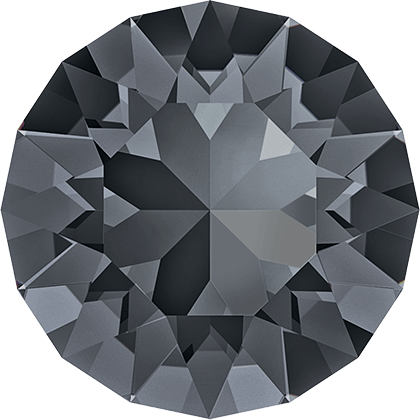 1028 &amp; 1088 Swarovski Pointed Back Chaton Round Stones, Crystal Silver Night (001 SINI)