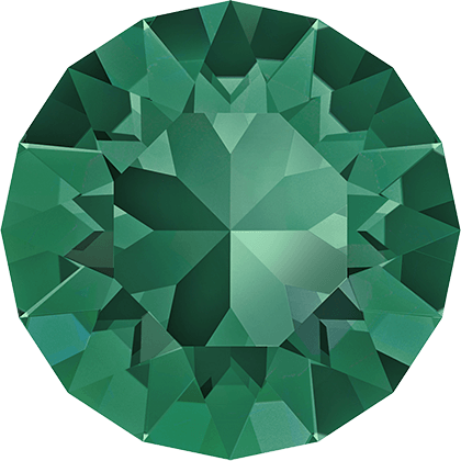 1028 &amp; 1088 Swarovski Pointed Back Chaton Round Stones, Emerald (205)