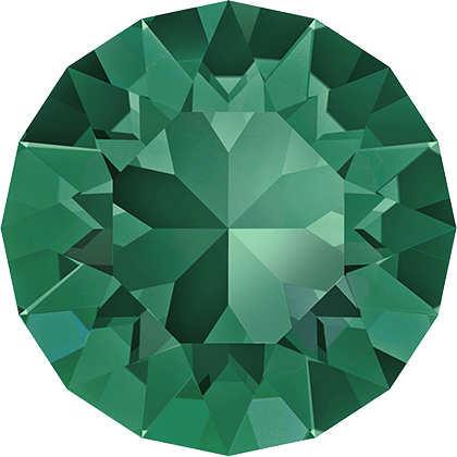 1028 & 1088 Swarovski Chaton & Round Stones, Emerald (205)