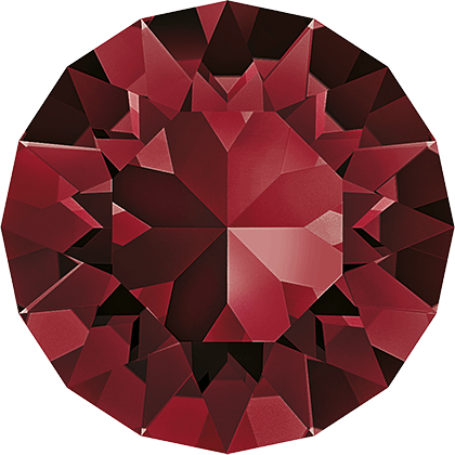 1028 &amp; 1088 Swarovski Pointed Back Chaton Round Stones, Siam (208)