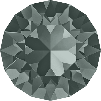 1028 & 1088 Swarovski Chaton & Round Stones, Black Diamond (215)
