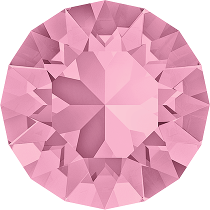 1028 &amp; 1088 Swarovski Pointed Back Chaton Round Stones, Light Rose (223)