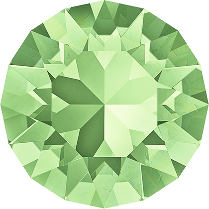 1028 &amp; 1088 Swarovski Pointed Back Chaton Round Stones, Chrysolite (238)
