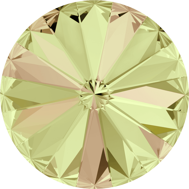 1122 Swarovski Rivoli Chaton & Round Stones, Crystal Luminous Green (001 LUMG)