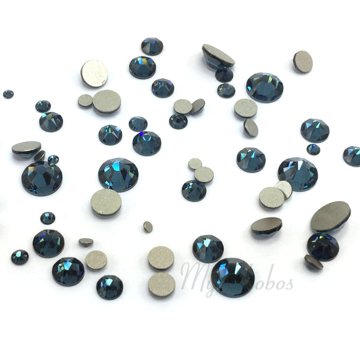 2058 &amp; 2088 Swarovski Flatback No Hotfix Mix Sizes, Montana (207)