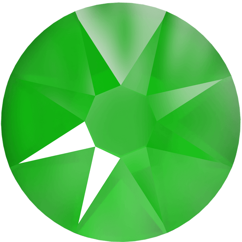 2078 Swarovski Flatback Hotfix, Crystal Electric Green (001 L135S)