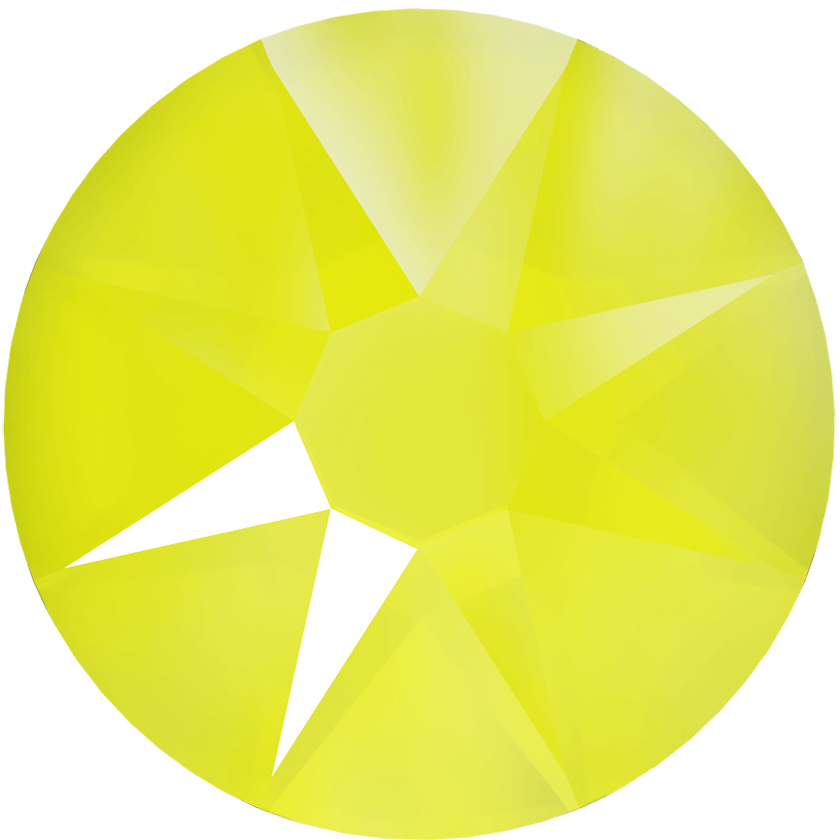 2078 Swarovski Flatback Hotfix, Crystal Electric Yellow (001 L138S)