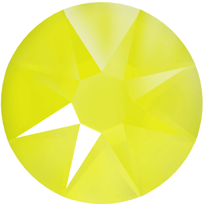 2088 Swarovski Flatback No Hotfix, Crystal Electric Yellow Unfoiled (001 L138S)