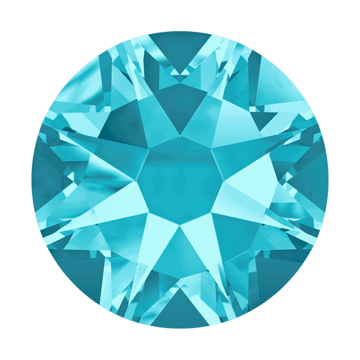 2000, 2058 &amp; 2088 Swarovski Flatback No Hotfix, Aquamarine (202)