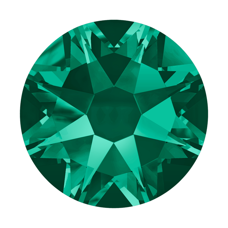 2058 & 2088 Swarovski Flatback No Hotfix, Emerald (205)