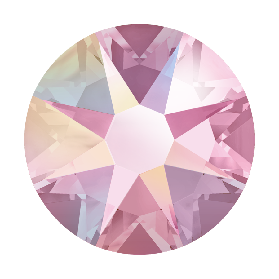 2058 &amp; 2088 Swarovski Flatback No Hotfix, Light Rose AB (223 AB)