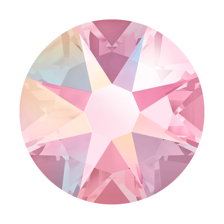 2058 &amp; 2088 Swarovski Flatback No Hotfix, Light Rose AB (223 AB)