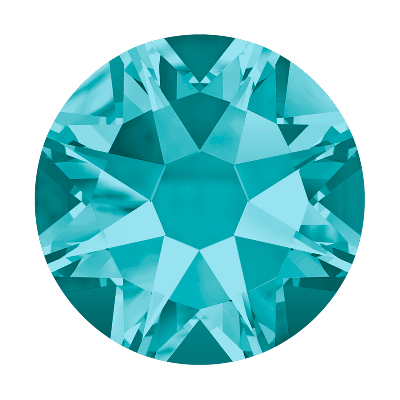 2038 & 2078 Swarovski Flatback Hotfix, Blue Zircon (229)