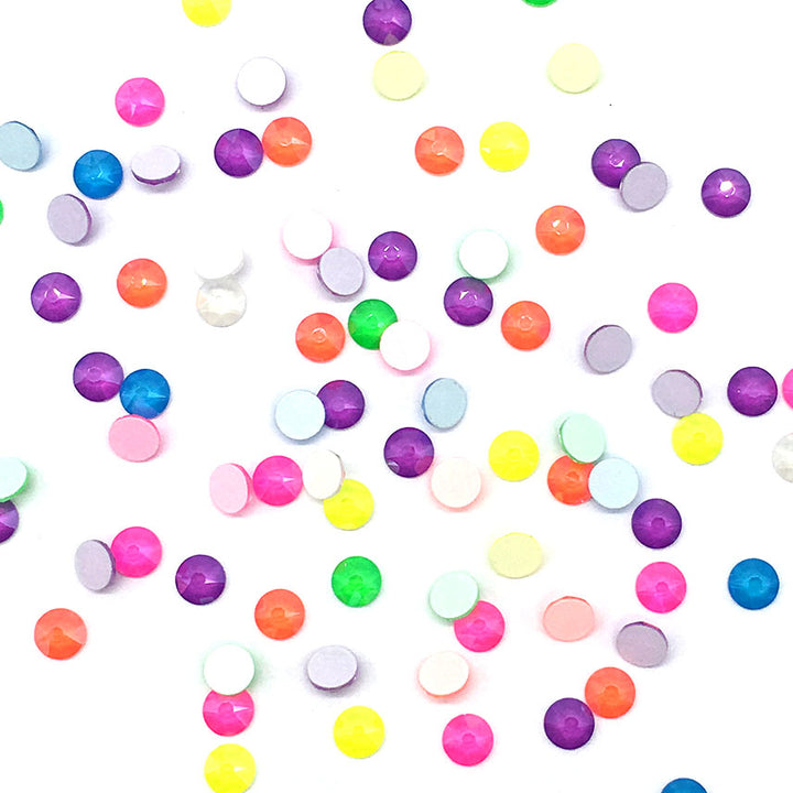 2088 Swarovski Flatback No Hotfix, Electric Neon Mix Colors {Lacquer Pro Shiny Effects}