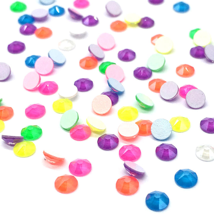 2088 Swarovski Flatback No Hotfix, Electric Neon Mix Colors {Lacquer Pro Shiny Effects}