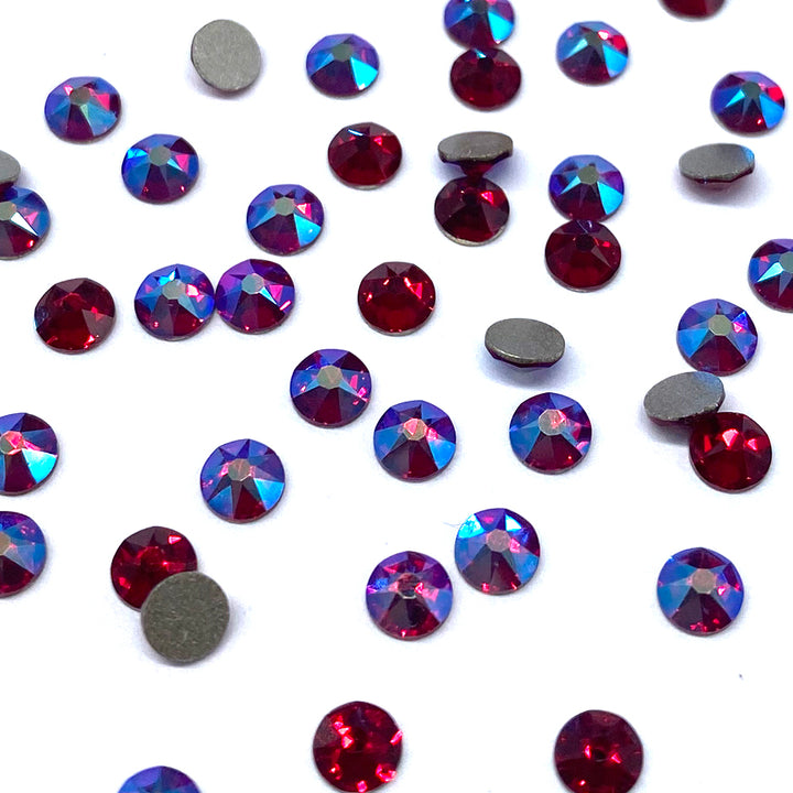 2058 &amp; 2088 Swarovski Flatback No Hotfix, Siam Shimmer Combo Mix