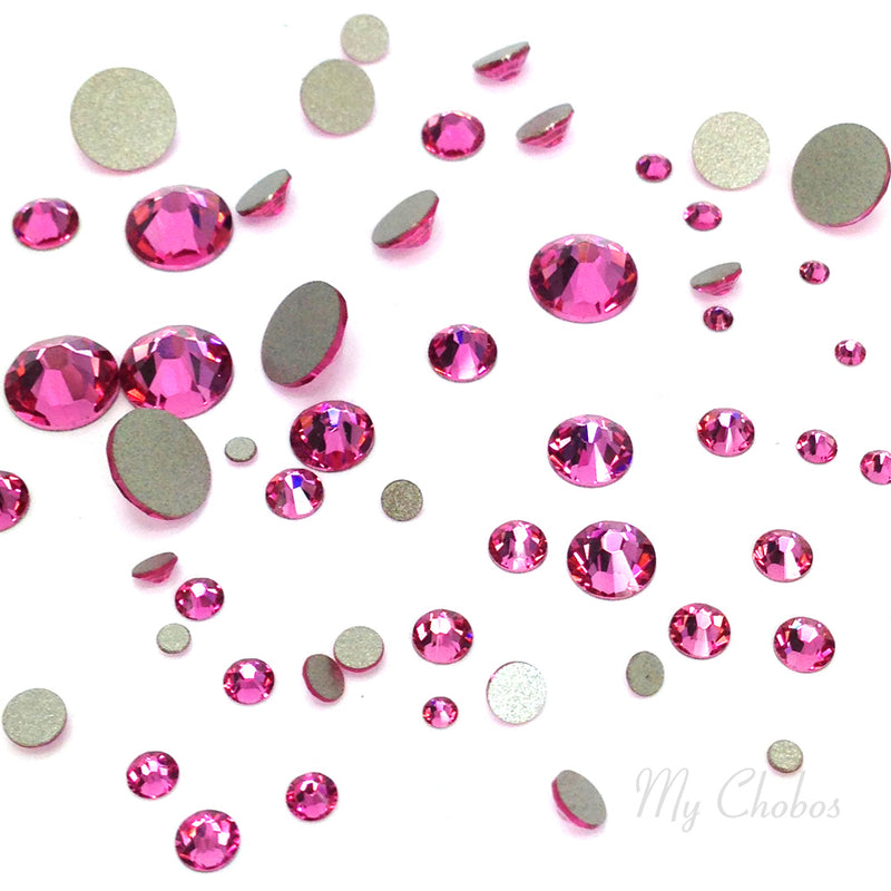 2058 & 2088 Swarovski Flatback No Hotfix Mix Sizes, Rose (209)