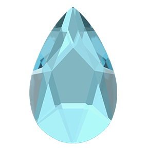 2303 Swarovski Flatback Hotfix, Pear